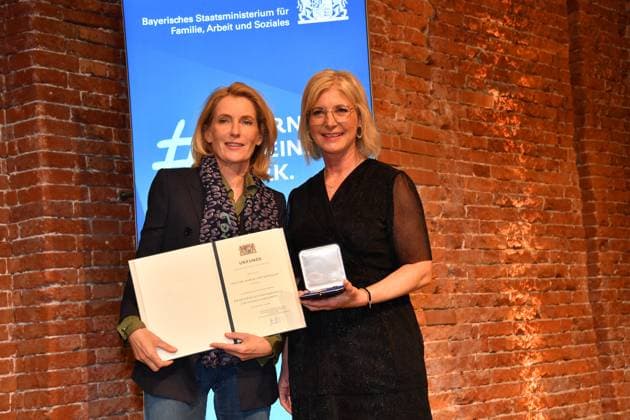 Dr. Maria Furtwängler and Ulrike Scharf Award of the Bavarian State Medal for Social Merit 2024 Heilige Hofkirche Munich 07 May 2024