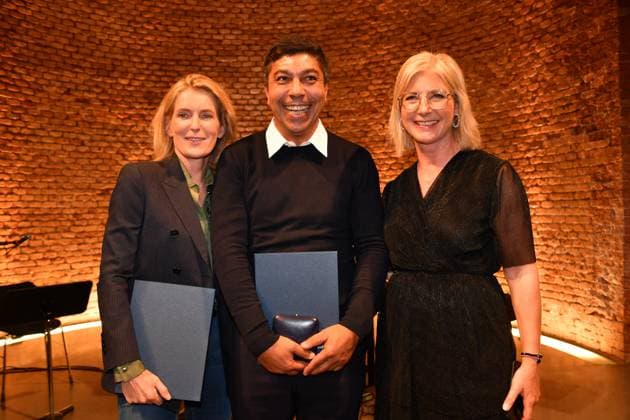 Dr. Maria Furtwängler, Giovane Elber and Ulrike Scharf Award of the Bavarian State Medal for Social Merit 2024 Heilige Hofkirche Munich 07 May 2024