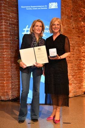 Dr. Maria Furtwängler and Ulrike Scharf Award of the Bavarian State Medal for Social Merit 2024 Heilige Hofkirche Munich 07 May 2024