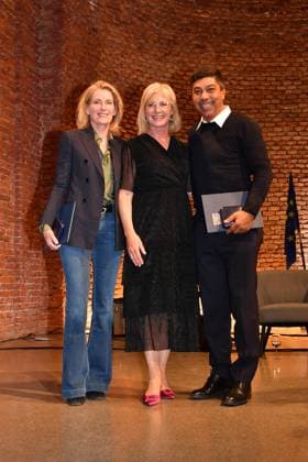 Dr. Maria Furtwängler, Ulrike Scharf and Giovane Elber Award of the Bavarian State Medal for Social Merit 2024 Heilige Hofkirche Munich 07 May 2024