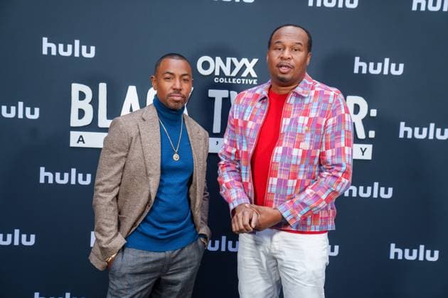 NEW YORK, NY - MAY 9: Prentice Penny and Roy Wood Jr. at the Black Twitter: A People s History New York premiere at Midnight Theatre on May 09, 2024 in New York City. Copyright: xRaymondxHagansx