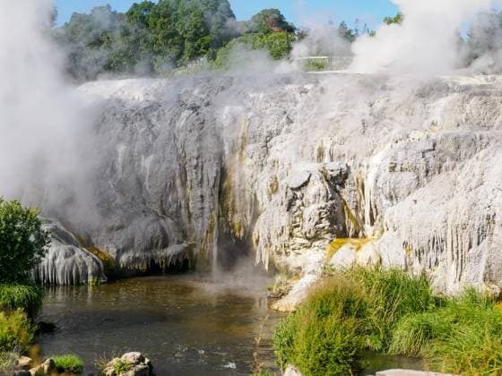 Creative Highlights World Mineral deposits from geothermal steam vents at Te Puia, Gisborne District, North Island, New Zealand, Pacific Copyright: MelissaxKuhnell 1242-593