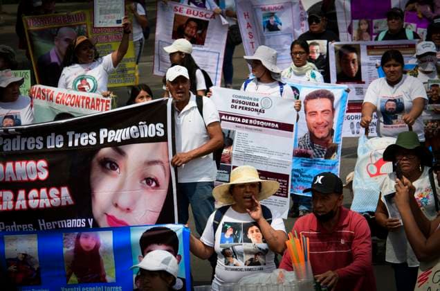 May 10, 2024, Mexico City, Mexico City, Mexico: Relatives of people missing in Mexico protest this Friday, May 10, to demand their right to effective investigations in the search for their daughters, sons, mothers and fathers missing in Mexico..Amnesty International Mexico called on the Mexican authorities to guarantee the thousands of relatives of missing persons their right to effective investigations, to receive and disseminate information, as well as their right to search, which is affected by various forms of violence, such as threats, attacks, extortion, disappearance, murder and forced displacement. Mexico City Mexico - ZUMAn296 20240510_zip_n296_001 Copyright: xJorgexNunezx