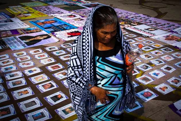 May 10, 2024, Mexico City, Mexico City, Mexico: Relatives of people missing in Mexico protest this Friday, May 10, to demand their right to effective investigations in the search for their daughters, sons, mothers and fathers missing in Mexico..Amnesty International Mexico called on the Mexican authorities to guarantee the thousands of relatives of missing persons their right to effective investigations, to receive and disseminate information, as well as their right to search, which is affected by various forms of violence, such as threats, attacks, extortion, disappearance, murder and forced displacement. Mexico City Mexico - ZUMAn296 20240510_zip_n296_003 Copyright: xJorgexNunezx