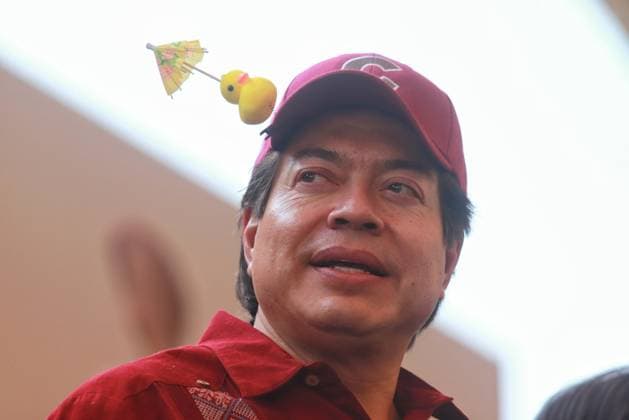 Mario Delgado, President of Morena party is seen supports Claudia Sheinbaum Pardo, candidate for the Presidency of Mexico by the Sigamos Haciendo Historia coalition, during a political rally in Texcoco, State of Mexico. Texcoco MÃ xico - ZUMAe321 20240511_zia_e321_021 Copyright: xCarlosxSantiagox