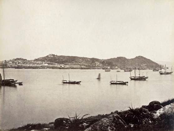 RECORD DATE NOT STATED Macau - Floyd Photograph William Pryor Floyd (1832-circa 1900) Macau circa 1868: Inner Harbour, view to Barra Fort Date: circa 1868  Copyright: Copyrightx(c)Geminix2023.xCredit:xGemini 10702794