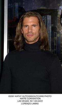2001 KATHY HUTCHINS HUTCHINS PHOTO.NATPE CONVENTION.LAS VEGAS, NV 1 23- 24 01.LORENZO LAMAS EDITORIAL USE ONLY Copyright: xx x khphotos188822