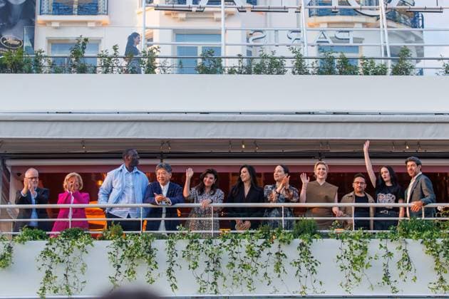 Arrivals Cannes Thierry Fremaux, Iris Knobloch, Hirokazu Koreeda, Ebru Ceylan, Nadine Labaki, Omar Sy, Lily Gladstone, J A Bayona, Greta Gerwig, Eva Green and Pierfrancesco Favino Jury Arrival at the Hotel Martinez as part of the 77 Festival de Cannes on 13 05 2024 Copyright: xEventpressxKochanx