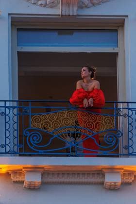 Arrivals Cannes Josephine Langford at the Hotel Martinez during the 77 Festival de Cannes on 13 05 2024 Copyright: xEventpressxKochanx