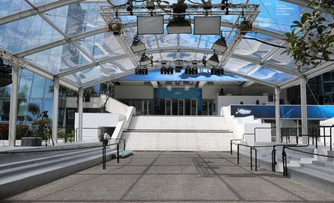 May 13, 2024, Cannes, Cote D azur, France: The 77th Annual Cannes Film Festival is about to take place at the Grand Palais in Cannes, France Cannes France - ZUMAc179 20240513_zep_c179_163 Copyright: xMickaelxChavetx