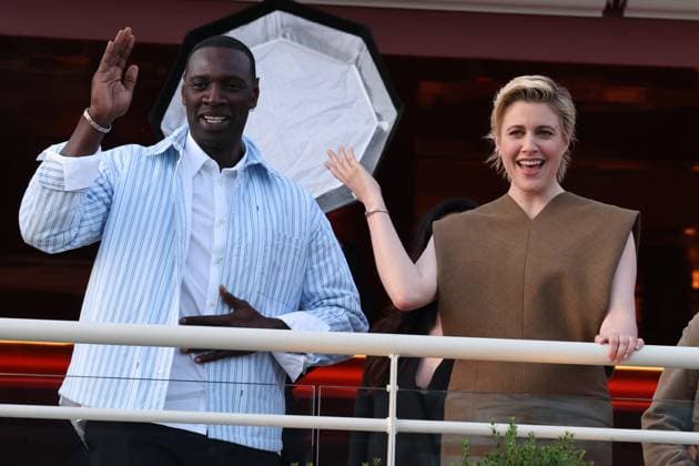 Cannes - Jury Dinner Ahead Of The Festival Opening Omar Sy, Greta Gerwig attend a dinner ahead of the 77th Cannes Film Festival on May 13, 2024 in Cannes, France. Photo by Shootpix ABACAPRESS.COM Cannes France  Copyright: xShootpix ABACAx