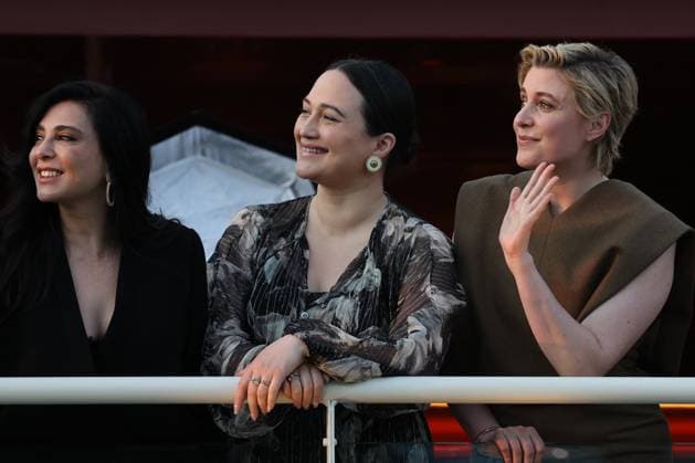 Cannes - Jury Dinner Ahead Of The Festival Opening Ebru Ceylan, Nadine Labaki, Lily Gladstone, Greta Gerwig attend a dinner ahead of the 77th Cannes Film Festival on May 13, 2024 in Cannes, France. Photo by Shootpix ABACAPRESS.COM Cannes France  Copyright: xShootpix ABACAx