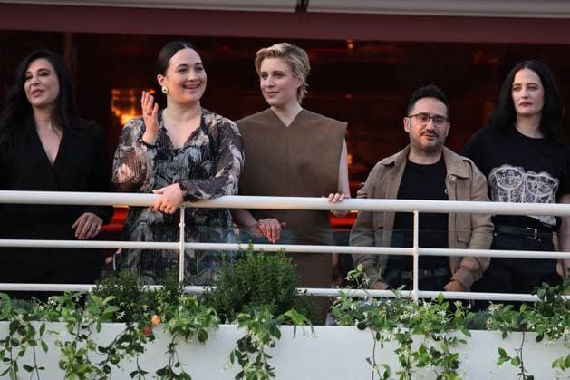 Cannes - Jury Dinner Ahead Of The Festival Opening Ebru Ceylan, Nadine Labaki, Lily Gladstone, Greta Gerwig, Juan Antonio Bayona, Eva Green attend a dinner ahead of the 77th Cannes Film Festival on May 13, 2024 in Cannes, France. Photo by Shootpix ABACAPRESS.COM Cannes France  Copyright: xShootpix ABACAx