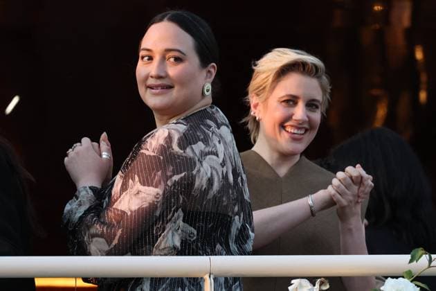 Cannes - Jury Dinner Ahead Of The Festival Opening Lily Gladstone, Greta Gerwig attend a dinner ahead of the 77th Cannes Film Festival on May 13, 2024 in Cannes, France. Photo by Shootpix ABACAPRESS.COM Cannes France  Copyright: xShootpix ABACAx