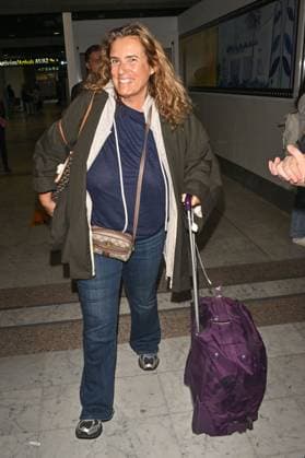Cannes 2024 Celebrities At Nice Airport Lisa Azuelos arriving at Nice airport ahead 77th Cannes Film Festival in Nice, France on May 14, 2024. Photo by Julien Reynaud APS-Medias ABACAPRESS.COM Nice France  Copyright: xReynaudxJulien APS-Medias ABACAx
