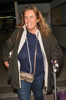 Cannes 2024 Celebrities At Nice Airport Lisa Azuelos arriving at Nice airport ahead 77th Cannes Film Festival in Nice, France on May 14, 2024. Photo by Julien Reynaud APS-Medias ABACAPRESS.COM Nice France  Copyright: xReynaudxJulien APS-Medias ABACAx