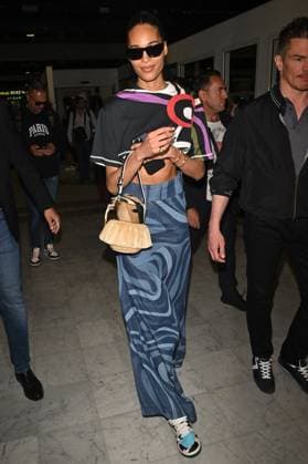 Cannes 2024 Celebrities At Nice Airport Cindy Bruna arriving at Nice airport ahead 77th Cannes Film Festival in Nice, France on May 14, 2024. Photo by Julien Reynaud APS-Medias ABACAPRESS.COM Nice France  Copyright: xReynaudxJulien APS-Medias ABACAx
