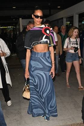 Cannes 2024 Celebrities At Nice Airport Cindy Bruna arriving at Nice airport ahead 77th Cannes Film Festival in Nice, France on May 14, 2024. Photo by Julien Reynaud APS-Medias ABACAPRESS.COM Nice France  Copyright: xReynaudxJulien APS-Medias ABACAx