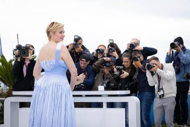 Cannes - Jury Photocall President of the Jury, Greta Gerwig attends the jury photocall at the 77th annual Cannes Film Festival at Palais des Festivals on May 14, 2024 in Cannes, France. Photo by Shootpix ABACAPRESS.COM Cannes France  Copyright: xShootpix ABACAx