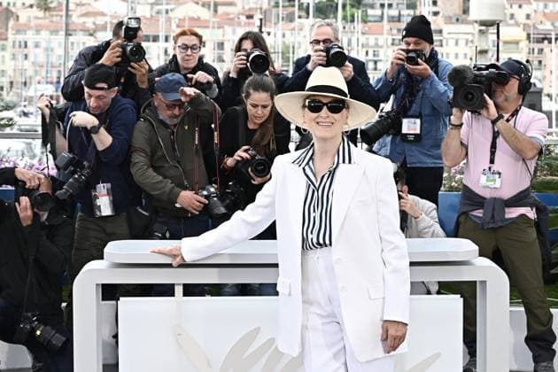 Annual Cannes Film Festival - Meryl Streep - Cannes Meryl Streep attends a photocall as she receives an honorary Palme d Or at the 77th annual Cannes Film Festival at Palais des Festivals, on May 14, 2024 in Cannes, France. Photo by David NIVIERE ABACAPRESS.COM CANNES France  Copyright: xNivierexDavid ABACAPRESS.COMx