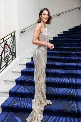 Cannes - Iris Mittenaere At The Martinez Iris Mittenaere is spotted at Martinez Hotel before opening ceremony during 77th Cannes Film Festival. France, Cannes on may 14th, 2024. Photo by Marco Piovanotto ABACAPRESS.COM Cannes France  Copyright: xPiovanottoxMarco ABACAx