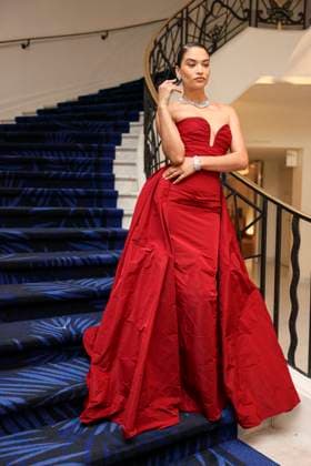 Cannes - Shanina Shaik At The Martinez Shanina Shaik is spotted at Martinez Hotel before opening ceremony during 77th Cannes Film Festival. France, Cannes on may 14th, 2024. Photo by Marco Piovanotto ABACAPRESS.COM Cannes France  Copyright: xPiovanottoxMarco ABACAx