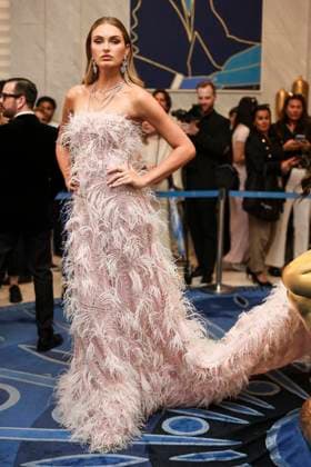 Cannes - Romee Strijd At The Martinez Romee Strijd is spotted at Martinez Hotel before opening ceremony during 77th Cannes Film Festival. France, Cannes on may 14th, 2024. Photo by Marco Piovanotto ABACAPRESS.COM Cannes France  Copyright: xPiovanottoxMarco ABACAx