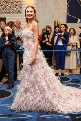 Cannes - Romee Strijd At The Martinez Romee Strijd is spotted at Martinez Hotel before opening ceremony during 77th Cannes Film Festival. France, Cannes on may 14th, 2024. Photo by Marco Piovanotto ABACAPRESS.COM Cannes France  Copyright: xPiovanottoxMarco ABACAx