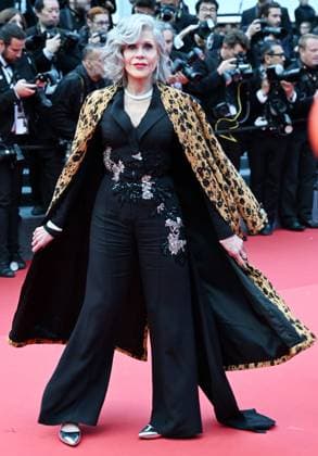 American actress Jane Fonda attends the Opening Ceremony at the 77th Cannes Film Festival in Cannes, France on Tuesday, May 14, 2024.  CAN20240514137 RUNExHELLESTAD