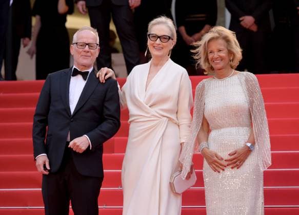 The Second Act premiere at 77th Festival de Cannes - Cannes, France CANNES, FRANCE. May 14, 2024: Thierry Fremaux, Meryl Streep & Iris Knobloch at the The Second Act premiere at the 77th Festival de Cannes. Picture: Paul Smith Featureflash Cannes France  Copyright: xPaulxSmithx xFeatureflashx
