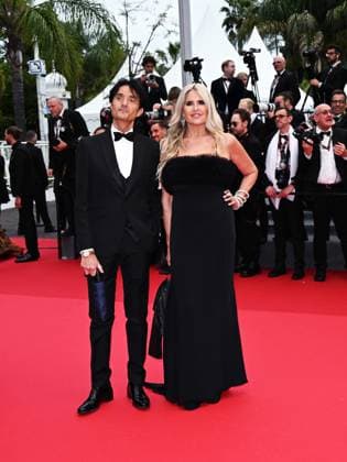 Cannes, 77th Cannes Film Festival 2024 - opening red carpet and the film Le Deuxieme Acte. In the photo Tiziana Rocca and Giulio Base  Copyright: xSimonexComix xipa-agency.netx xPoolxPhotoxEventsx03x IPA_Agency_IPA46060036