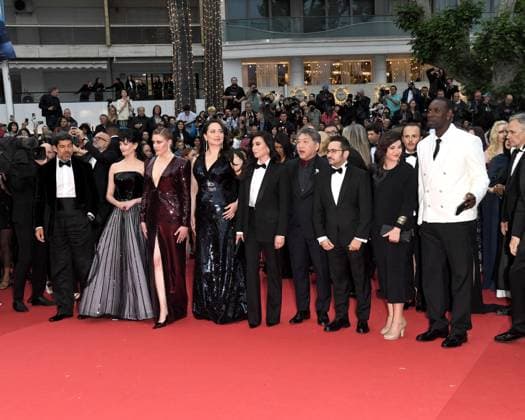 Cannes, 77th Cannes Film Festival 2024, Red carpet film The Second Act and Opening ceremony Cannes, 77th Cannes Film Festival 2024, Red carpet Opening Ceremony and film Le Deuxieme Acte In the photo: Omar Sy, Greta Gerwig, Lily Gladstone, Nadine Labaki, Hirokazu Kore-eda, Ebru Ceylan, Juan Antonio Bayona, Eva Green, Pierfrancesco Favino Cannes France Copyright: xIPA ABACAx
