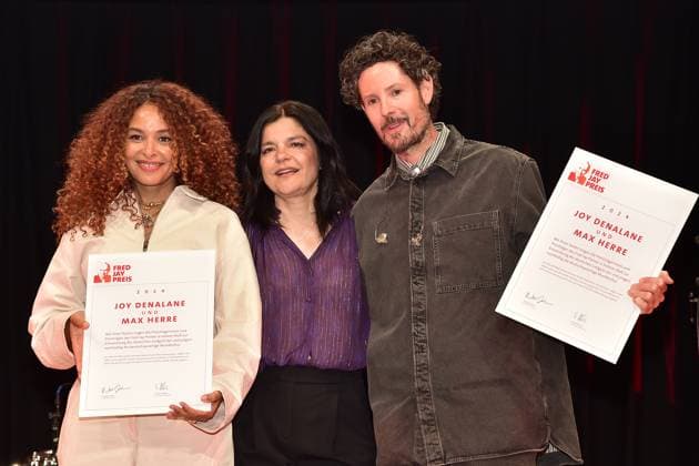 36 Fred Jay Prize from GEMA in Berlin Joy Denalane, Jasmin Tabatabai, Max Herre, award ceremony at the bcc Berlin for the 36 Fred Jay Prize 2024 as part of the GEMA Members Festival in Berlin 14 05 2024 Photopress Mueller