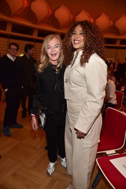 36 Fred Jay Prize of GEMA in Berlin Inga Humpe, Joy Denalane Arrival, red carpet at the bcc Berlin of the 36 Fred Jay Prize 2024 as part of the GEMA Members Festival in Berlin 14 05 2024 Photopress Mueller