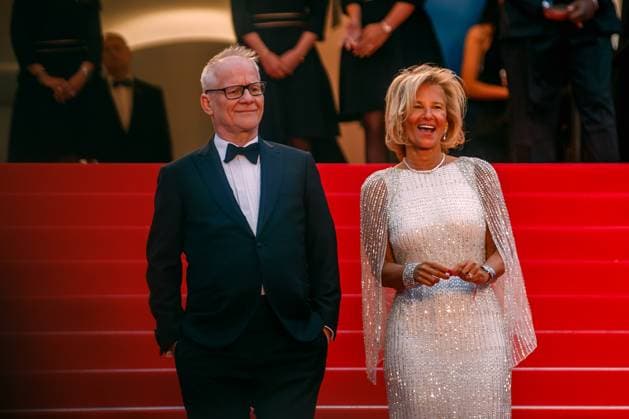 Festival de Cannes Premiere Le Deuxieme Acte Thierry Fremaux and Iris Knobloch at the opening of the 77 Cannes Film Festival at the Palais de Festival and the premiere Le Deuxieme Acte The Second Act on 14 05 2024 in Cannes Copyright: xEventpressxKochanx
