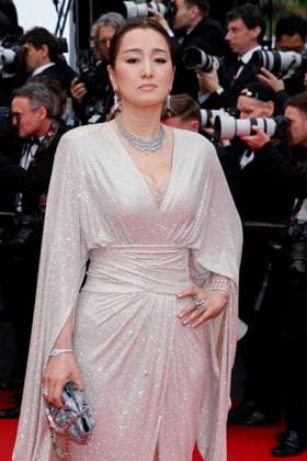 May 14, 2024: Gong Li attends the premiere of Le Deuxieme Acte ( The Second Act ) and opening ceremony of the 77th Cannes Film Festival at Palais des Festivals in Cannes, France, on 14 May 2024. Photo: - ZUMAm179 20240514_zep_m179_040 Copyright: xAlecxMichaelx