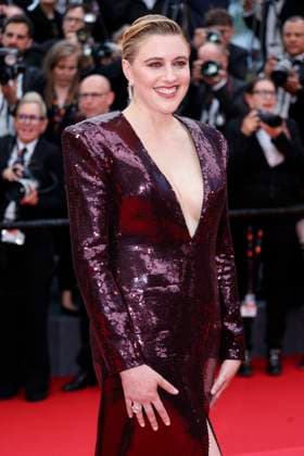 May 14, 2024: Greta Gerwig attends the premiere of Le Deuxieme Acte ( The Second Act ) and opening ceremony of the 77th Cannes Film Festival at Palais des Festivals in Cannes, France, on 14 May 2024. Photo: - ZUMAm179 20240514_zep_m179_047 Copyright: xAlecxMichaelx