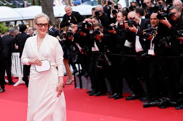 May 14, 2024: Meryl Streep attends the premiere of Le Deuxieme Acte ( The Second Act ) and opening ceremony of the 77th Cannes Film Festival at Palais des Festivals in Cannes, France, on 14 May 2024. Photo: - ZUMAm179 20240514_zep_m179_089 Copyright: xAlecxMichaelx