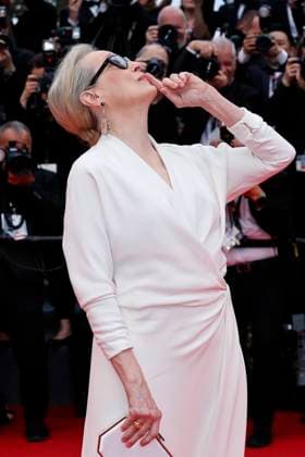 May 14, 2024: Meryl Streep attends the premiere of Le Deuxieme Acte ( The Second Act ) and opening ceremony of the 77th Cannes Film Festival at Palais des Festivals in Cannes, France, on 14 May 2024. Photo: - ZUMAm179 20240514_zep_m179_091 Copyright: xAlecxMichaelx