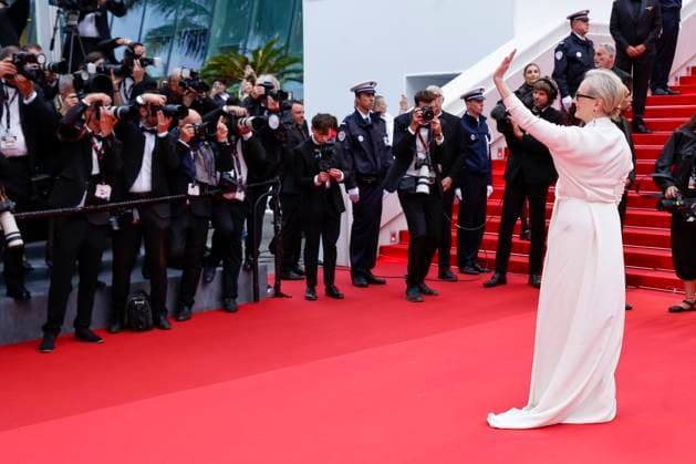 May 14, 2024: Meryl Streep attends the premiere of Le Deuxieme Acte ( The Second Act ) and opening ceremony of the 77th Cannes Film Festival at Palais des Festivals in Cannes, France, on 14 May 2024. Photo: - ZUMAm179 20240514_zep_m179_092 Copyright: xAlecxMichaelx