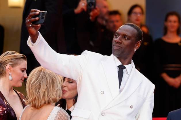 May 14, 2024: Omar Sy attends the premiere of Le Deuxieme Acte ( The Second Act ) and opening ceremony of the 77th Cannes Film Festival at Palais des Festivals in Cannes, France, on 14 May 2024. Photo: - ZUMAm179 20240514_zep_m179_099 Copyright: xAlecxMichaelx