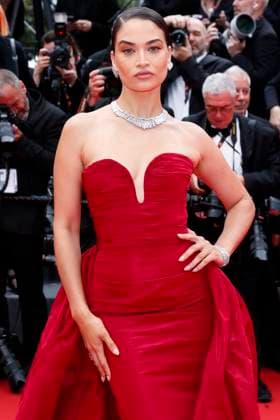 May 14, 2024: Shanina Shaik attends the premiere of Le Deuxieme Acte ( The Second Act ) and opening ceremony of the 77th Cannes Film Festival at Palais des Festivals in Cannes, France, on 14 May 2024. Photo: - ZUMAm179 20240514_zep_m179_118 Copyright: xAlecxMichaelx