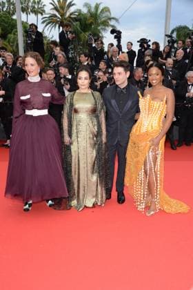 May 14, 2024, Cannes, France: CANNES, FRANCE - MAY 14: Vicky Krieps, Asmae El Moudir, President of the Jury Xavier Dolan and MaÃ¯mouna DoucourÃ at the 77th annual Cannes Film Festival at Palais des Festivals on May 14, 2024 in Cannes, France Cannes France - ZUMAi09_ 20240514_zaf_i09_036 Copyright: xFrederickxInjimbertx