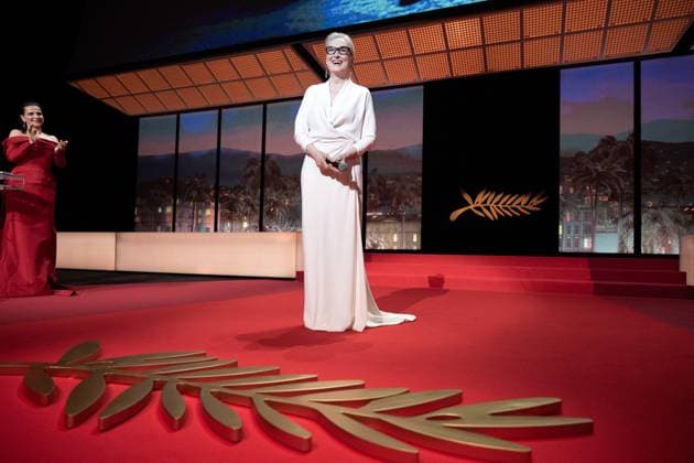 Annual Cannes Film Festival - Opening Ceremony - Cannes Meryl Streep during the opening ceremony at the 77th annual Cannes Film Festival at Palais des Festivals on May 14, 2024 in Cannes, France. Photo by David NIVIERE ABACAPRESS.COM CANNES France  Copyright: xNivierexDavid ABACAPRESS.COMx