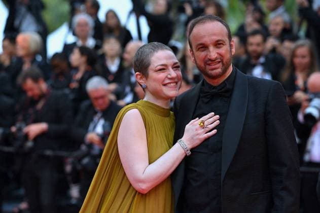 Cannes - Opening Ceremony Arrivals Emilie Dequenne and Michel Ferracci attends Le Deuxieme Acte The Second Act Screening opening ceremony red carpet at the 77th annual Cannes Film Festival at Palais des Festivals on May 14, 2024 in Cannes, France. Photo by Franck Castel ABACAPRESS.COM Cannes France  Copyright: xCastelxFranck ABACAx