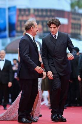 Cannes - Opening Ceremony Arrivals Vincent Lindon, louis Garrel attends Le Deuxieme Acte The Second Act Screening opening ceremony red carpet at the 77th annual Cannes Film Festival at Palais des Festivals on May 14, 2024 in Cannes, France. Photo by Franck Castel ABACAPRESS.COM Cannes France  Copyright: xCastelxFranck ABACAx