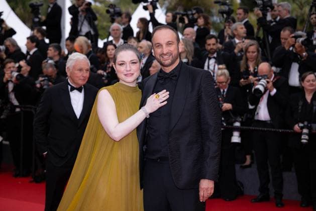 Cannes - Opening Ceremony Arrivals Emilie Dequenne and Michel Ferracci attends Le Deuxieme Acte ( The Second Act ) Screening & opening ceremony red carpet at the 77th annual Cannes Film Festival at Palais des Festivals on May 14, 2024 in Cannes, France Photo by Shootpix ABACAPRESS.COM Cannes France  Copyright: xShootpix ABACAx