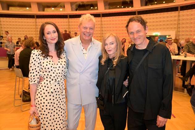 Uwe Fahrenkrog Petersen with partner Christin Dechant and Inga Humpe with partner Tommi Eckart from 2raumwohnung at the presentation of the Fred Jay Award 2024 at the bcc Berlin Congress Center Berlin, 14 05 2024 Foto:xF.xKernx xFuturexImagex jay_4611
