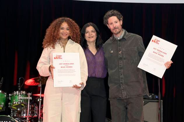 Joy Denalane, Jasmin Tabatabai and Max Herre at the presentation of the Fred Jay Prize 2024 at the bcc Berlin Congress Center Berlin, 14 05 2024 Foto:xF.xKernx xFuturexImagex jay_4629