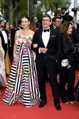 Janina Uhse and Tim Gutke at the Opening Opening of the 77 Cannes Film Festival with the theatrical premiere of the film The Second Act on 14 05 2024 in Cannes Cannes Film Festival 2024 Opening The Second Act Premiere